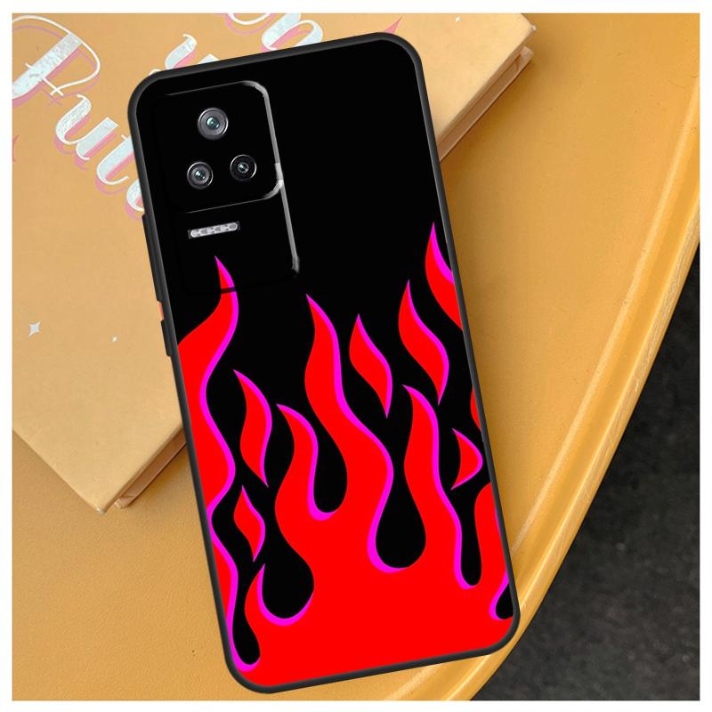 

Blue Red Flame Fire Funda For Xiaomi 15 14 Ultra 17 Pro Max 13T 14T 15T POCO F5 F6 F7 Pro X5 X6 X7 F8 Ultra Case POCO F8 Ultra