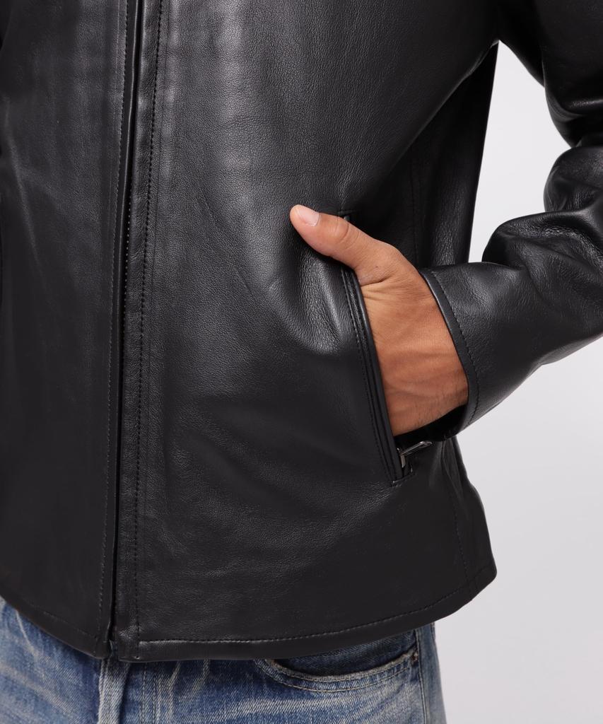 AVIREX Sheep Single Riders F Exclusive Men's Jacket, 010, Black, 783-4950023, WEB&DEPOT