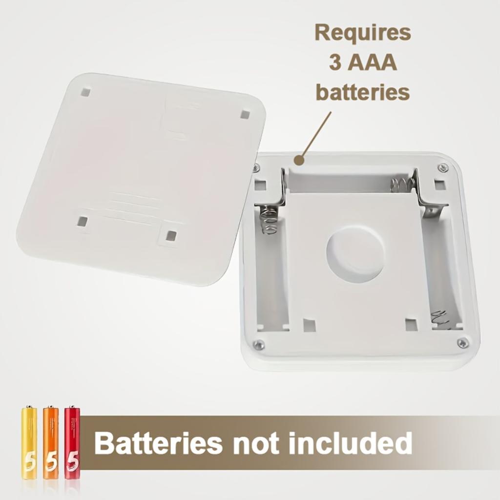 Intelligent Motion Sensing 6-LED Floor/ceiling/wall Lights - Energy-saving, Plug and Play Installation, Modern Square Design (battery Free)
