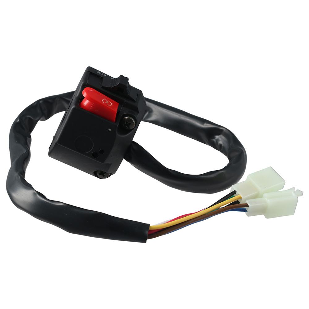 

Руль:22 мм/7/8 дюйма, левый переключатель стартера, 2 + 6-контактная розетка, 3-функциональный переключатель для скутера