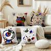 Art J-Joan M-Miro Paintings Cat Cushion Cover Pillow Cover Decoration Room Home Sofa Living Office Car Nordic Simplicity