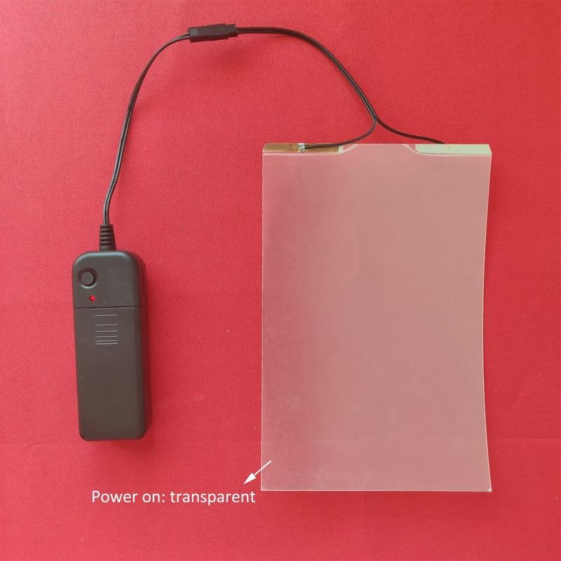 1 Set 2 Sets 115*175mm Sample Electric Self-adhesive PDLC Film Smart Dimming Film Window Door Tint Home Cinema Meeting Room