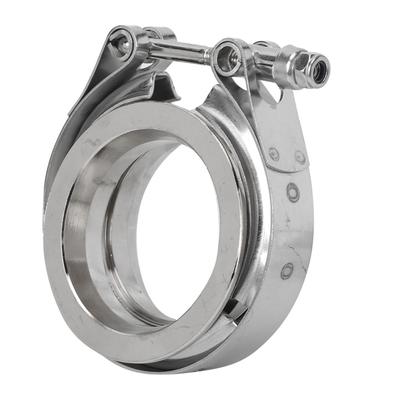 Abrazadera de Banda V de Acero Inoxidable con Brida para Tubo de Escape de Automóvil