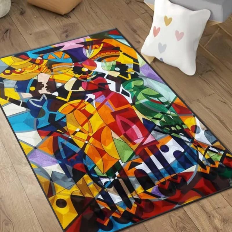 Savannah Area Rug,African Runner,Afrocentric Non Slip Carpet,Safari Ethnic Floor Art Rug African,Print Rugs,gift Rug