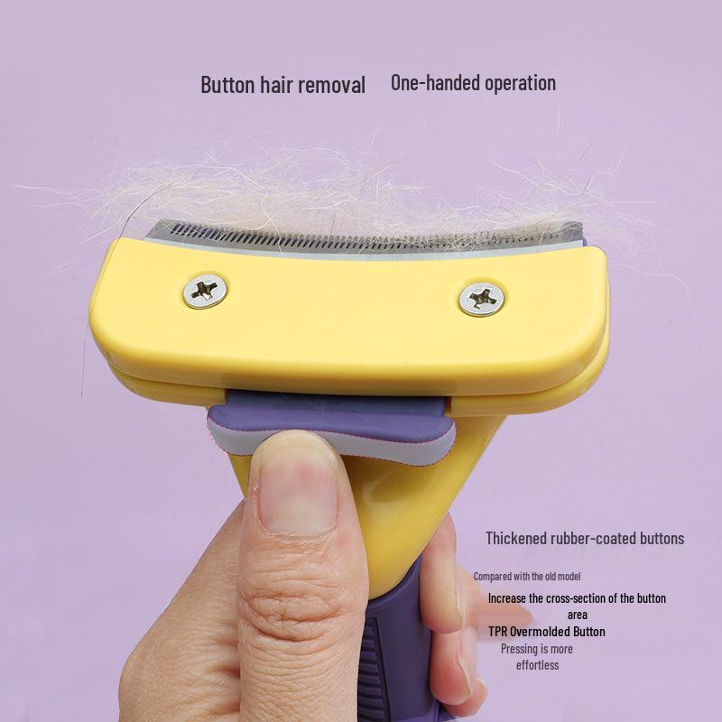 Sloppup Pet Deshedding Comb for Cats & Dogs - Undercoat Thinning & Grooming Tool