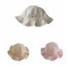 Pleated Baby Sunhat Flower Toddle Fisherman Hat Adjustable Infant Bucket Hat  Boy