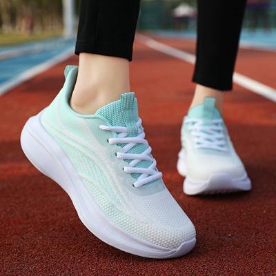 Spring New Light Running Shoes Sports Women's Shoes Mesh Comfortable Breathable Soft Bottom Casual Shoes