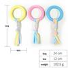 Eco-Friendly Indestructible Pet Dog Toys - Bite-Resistant Cotton Rope Fabric Molar Strips