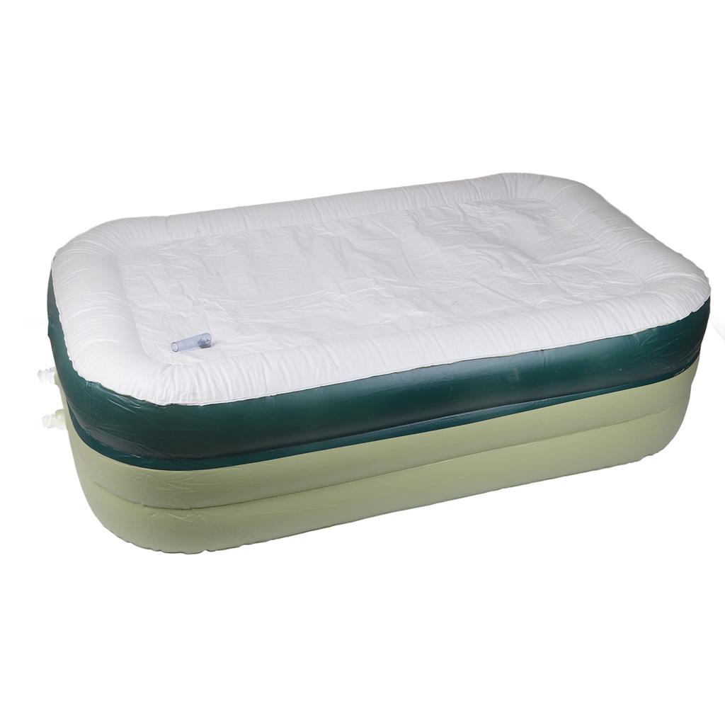 Oppblåsbart basseng Rektangulært formet Søte mønstre Sammenleggbart Fortykket PVC Svømmebasseng for barn