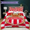 AS Monaco F Pattern Bedding,Quilt Set Quilt Cover Pillowcase Home Birthday Gift(1 * Duvet Cover + 2 * Pillowcase, Without Core)_lx