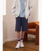 LECOQ Unisex Back Mesh Terry Loose Fit Knee-Length Shorts - Navy Qr113Lhp11