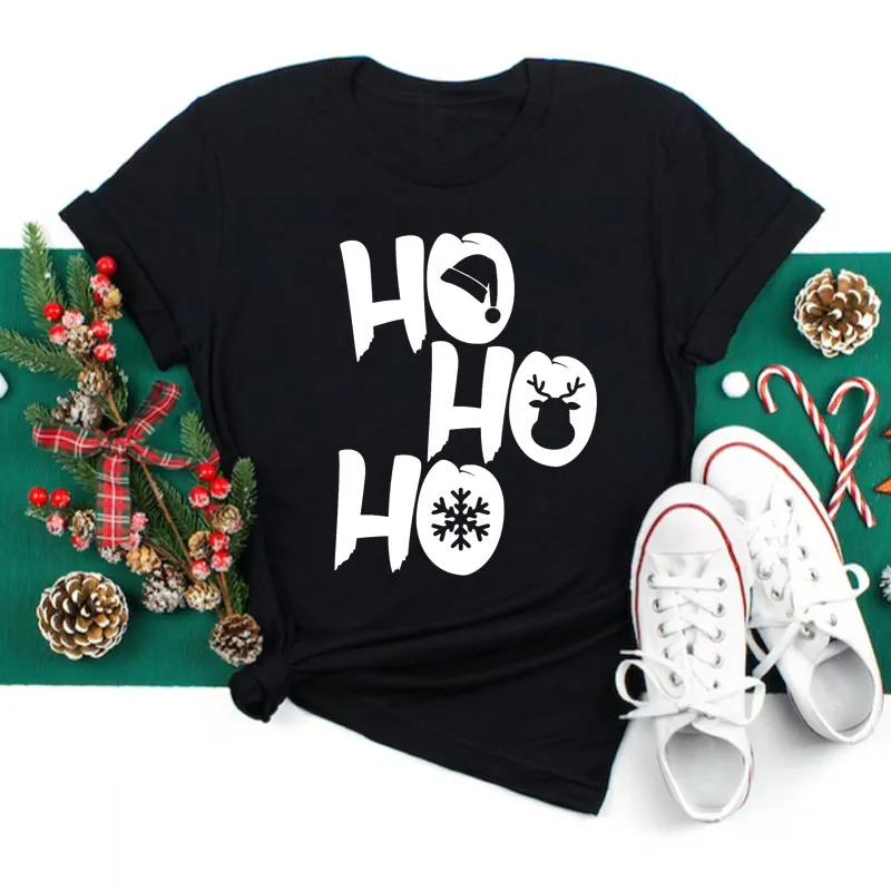 2025 Women Santa Claus Print Clothes Christmas 90s Funny Holiday Fashion Cartoon Tops Tee Shirt Ladies Female Graphic TShirt