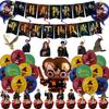 Harry Party Potter Decorations Cake Toppers Spiral Pull Flags Aluminum Set Foil