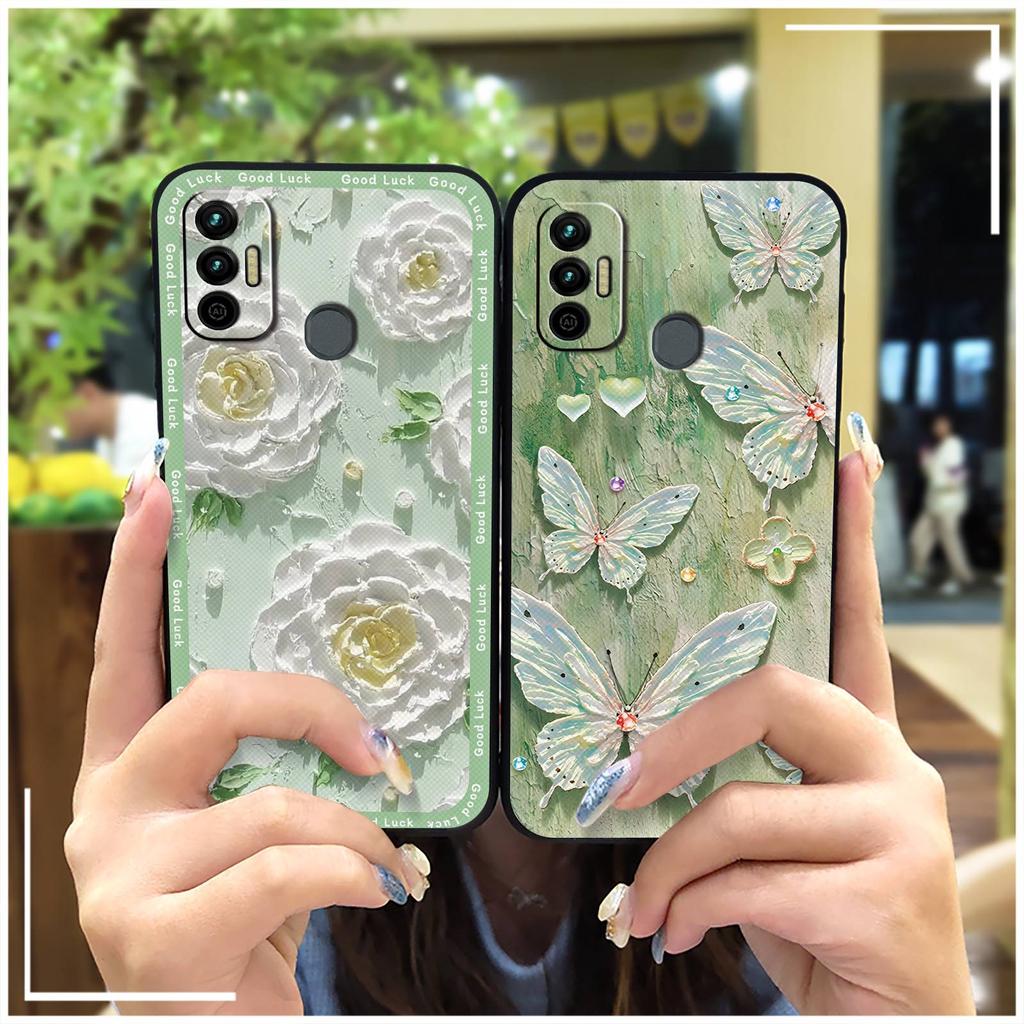 Anti-dust Shockproof Phone Case For Tecno Spark 7/Spark7T Silicone Protective Durable Cartoon Soft case Phone Pouch TPU