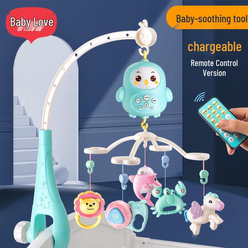 

Rotating Musical Crib Mobile: Educational and Soothing Rattle Toy for Newborns