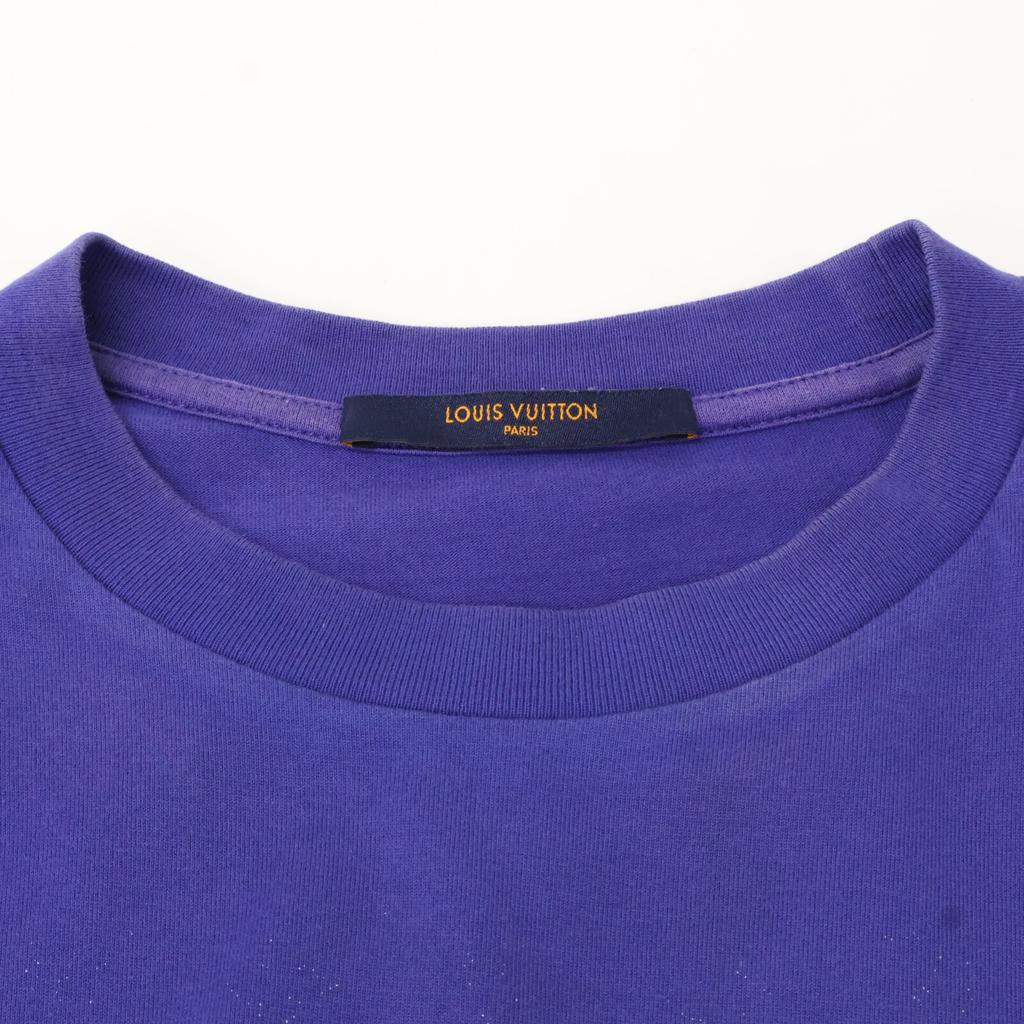 Louis Vuitton 22AW RM222Q NPG HKY46W Blue Monogram Gradient Gradient T-shirt Tops XS blueUsed