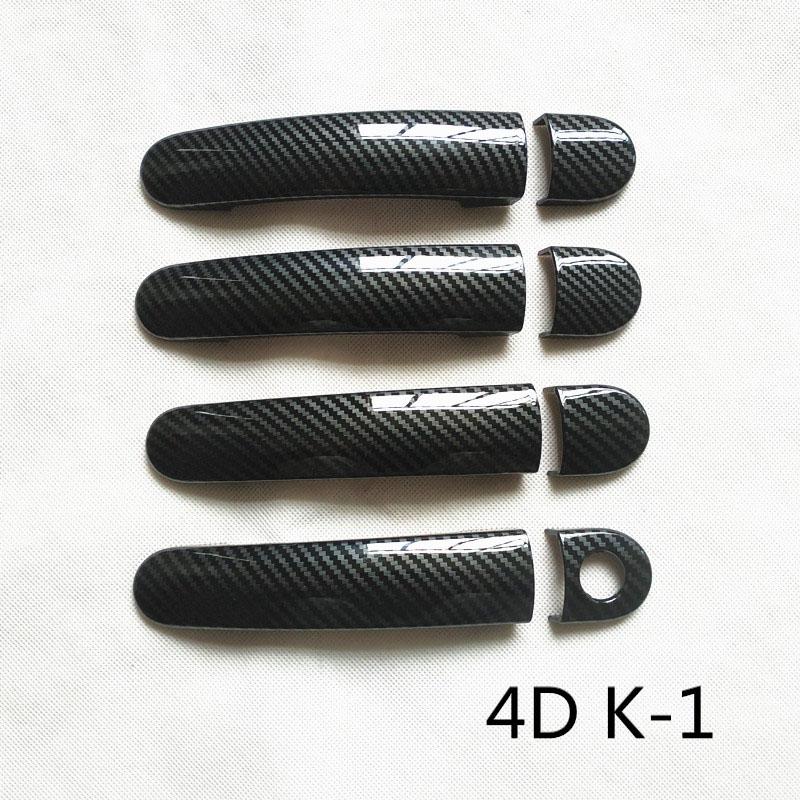 Door Handle Plastic Imitation Carbon Fiber Cover Car Styling Accessories fit for Volkswagen VW Bora Jetta MK4 A4 1J