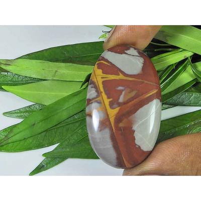 23X39X06MM Natürlicher Noreena Jaspis Oval Cabochon Lose Edelstein 55Cts SK-3831