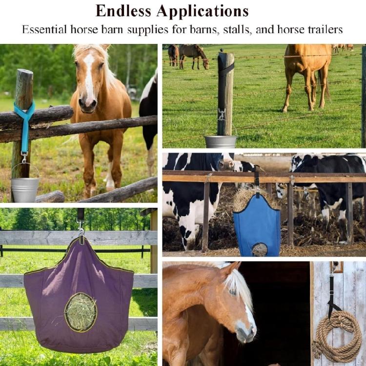5Pcs Adjustable Horse Stall Bucket Strap Outdoor Feeding Hanging Strap Horse Bucket Straps Hanging Barn Fixed Rope