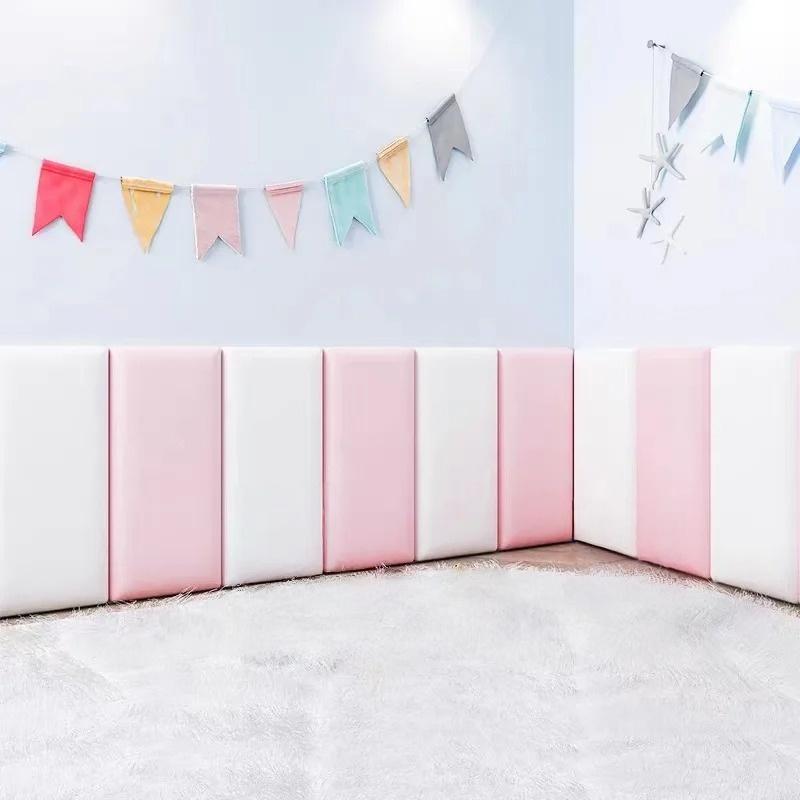 1pc 50x20cm Wall Protector Anti-scratch Self-adhesive Wall Sticker Bedroom Headboard Bedside Cloth Cushion Tatami Decor