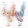 Kindersandalen Clogs Mode Kinder Mädchen Cosplay Verkleidungsparty Sandalen Kristall Prinzessin Ausgeschnitten Süßigkeiten Farbe Schuhe