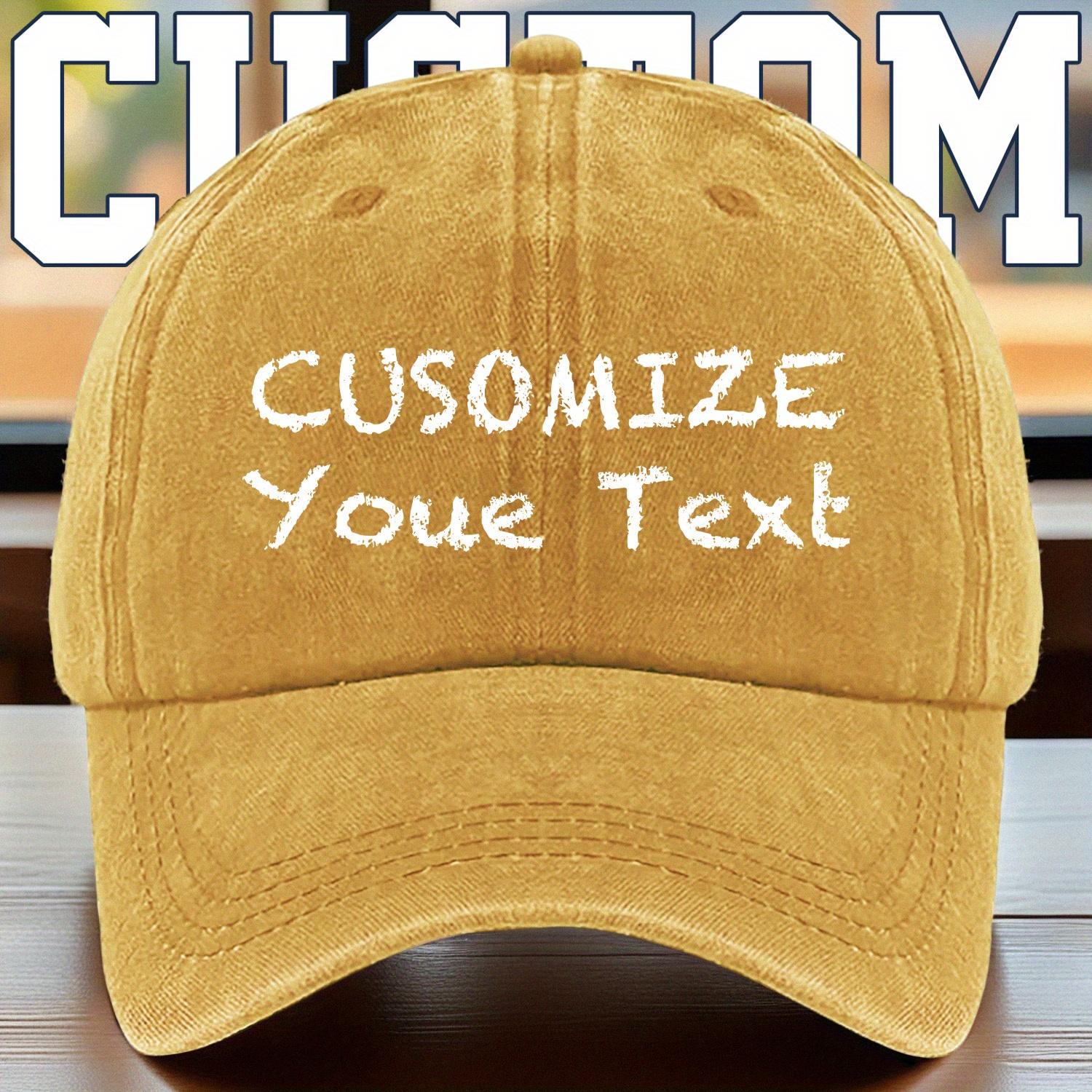 Customizable A Personalized And Stylish Customizable Baseball Cap a Vintage Baseball Cap That Can Be Customized with Personal 1pc