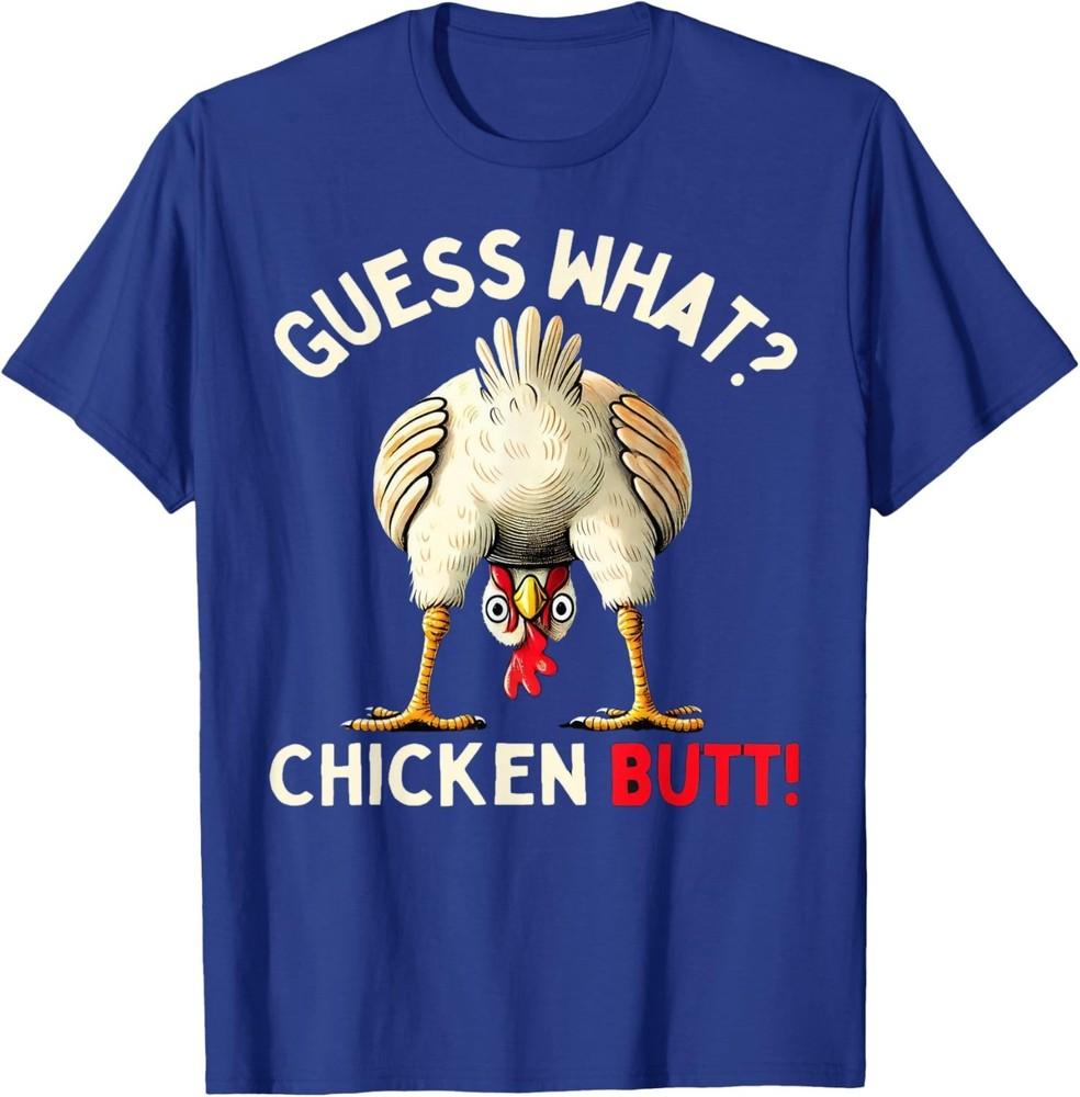 Funny Chicken Graphic Tees Men Women And Kids Chicken Butt  S-5XL Unisex T-Shirt S