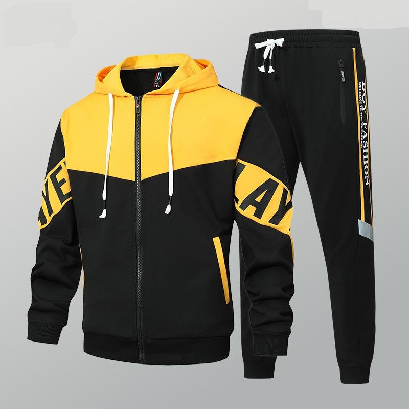 

2025 New Style Casual Sportswear Set With Customizable Suitable For Teenagers And Students Unisex XL жёлтый