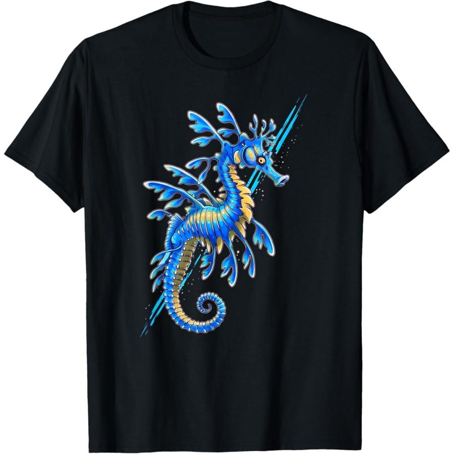 

Leafy Sea Dragon, Sea Horse Art From The Ocean T-Shirt XXXXXL чорний