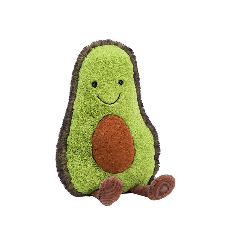 SCIONE Fun Avocado Crossbody Bag Cute Fashion Fruit Plush Soft Shoulder Bag Fashion Personality Messenger Bag