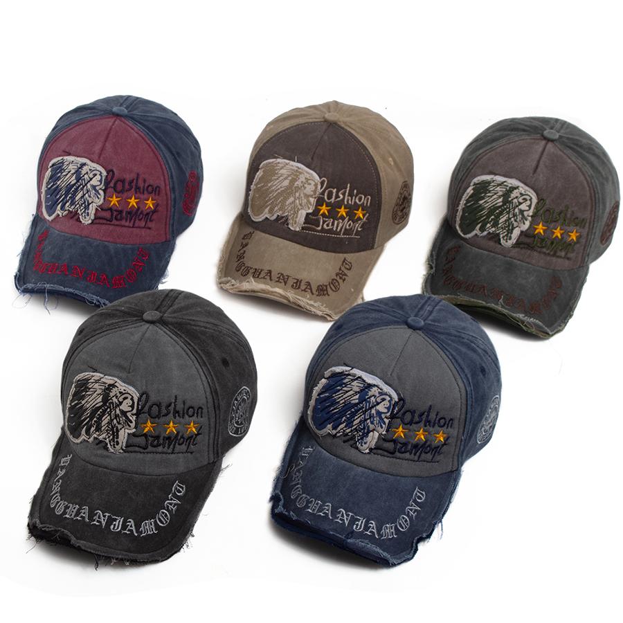 Vintage Washed Baseball Cap Letter Embroidery Soft Top Visor Hat Retro Fashion Men Women Casual Snapback For Outdoor Sports Hot