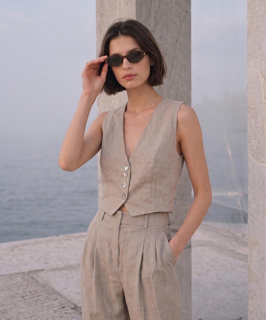 Tuditeo Mon Tinted Lightweight Horn-Rimmed Geek Chic Sunglasses Nylon Tinted Lenses C4 Khaki