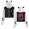Cross-Border Death Note Anime Women's Cat Ear Color Block Hoodie - Autumn/Winter Collection