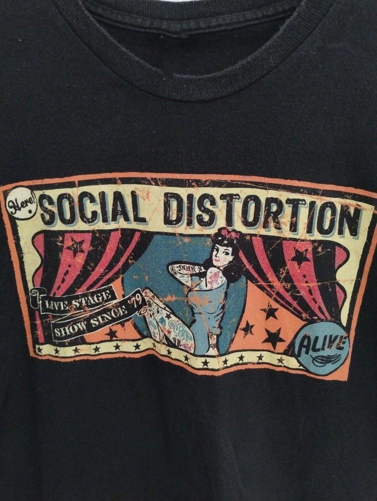 Social Distortion Band Black Gift For Fan S-2345XL T-shirt Unisex T-Shirt L