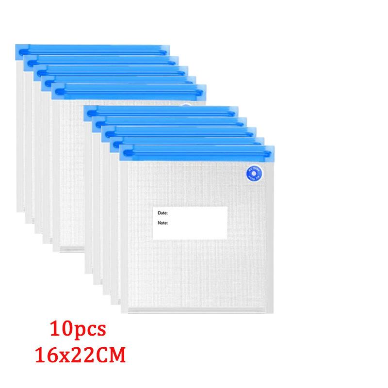 

10 шт. вакуумных пакетов для еды, пакет для хранения продуктов с насосом для герметизации, бытовой пищевой запайщик, воздушный клапан, пакет для герметизации, маленький, большой размер