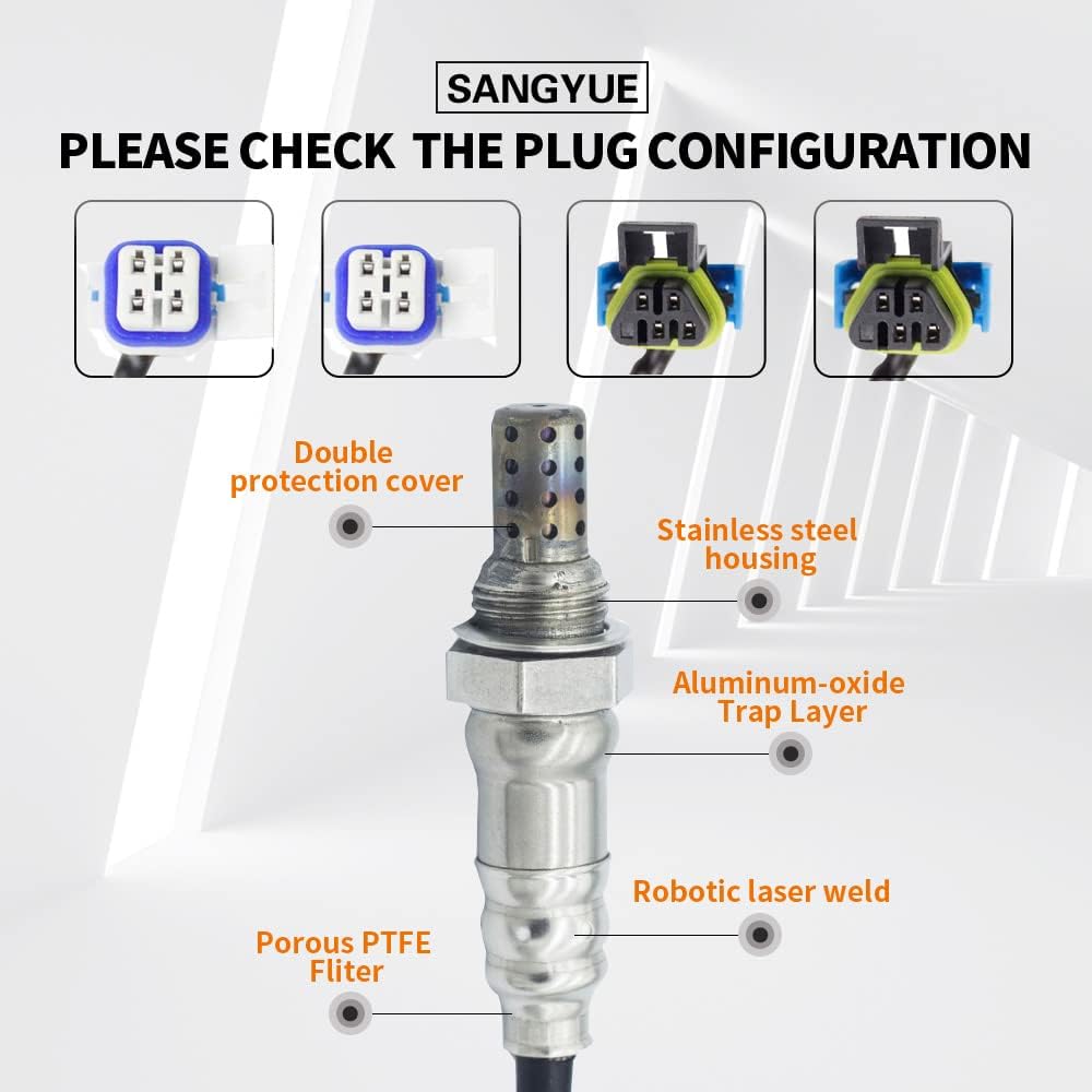 4x Oxygen O2 Sensor for 2003 2004 2005 2006 Chevrolet Chevy Silverado 1500 6.0L Upstream + Downstream