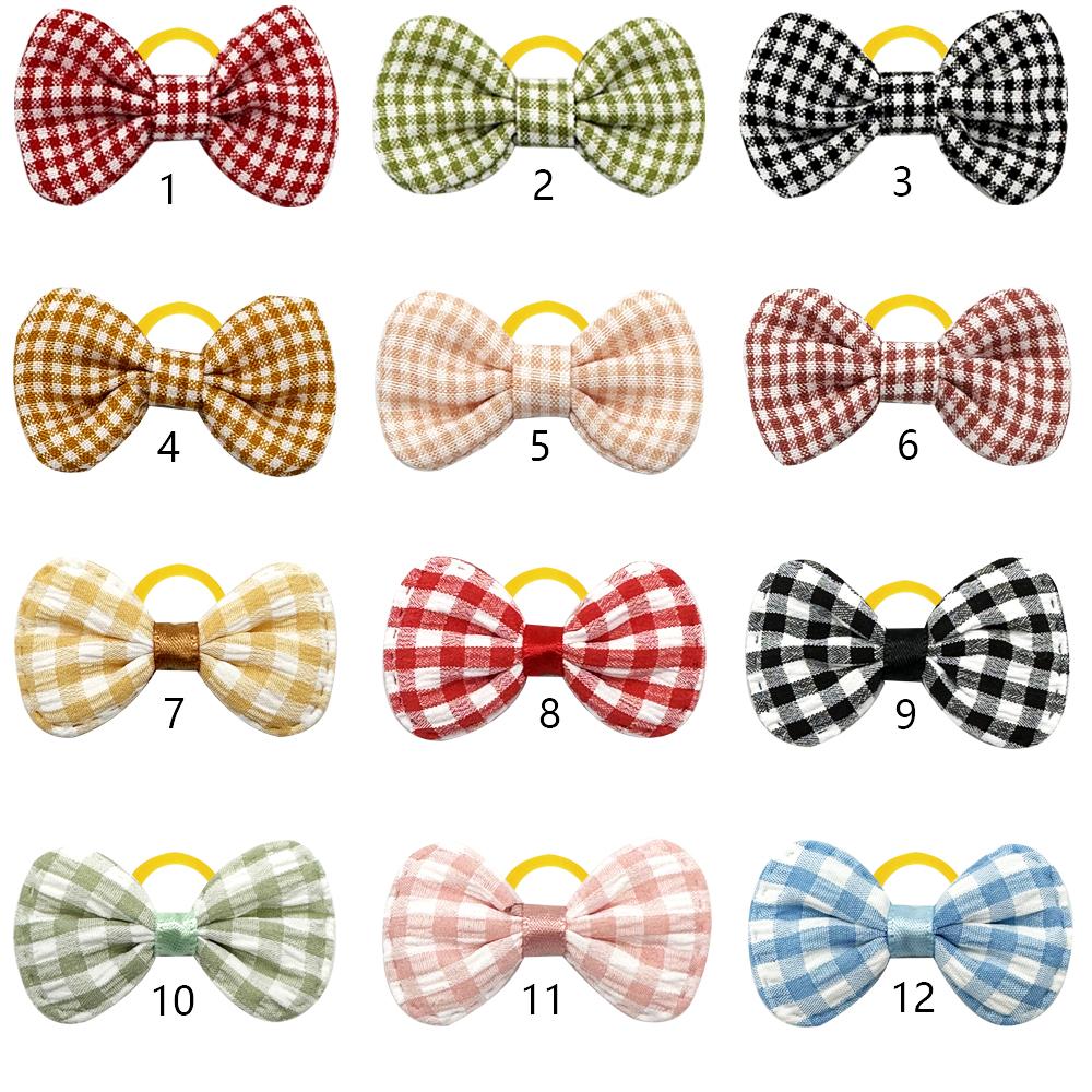 50/100PCS Nœuds pour Cheveux de Chiens Accessoires de Toilettage pour Animaux de Compagnie Petits Chiens Accessoires pour Cheveux de Chien Fournitures pour Chiens Animaux de Compagnie Bandes Élastiques