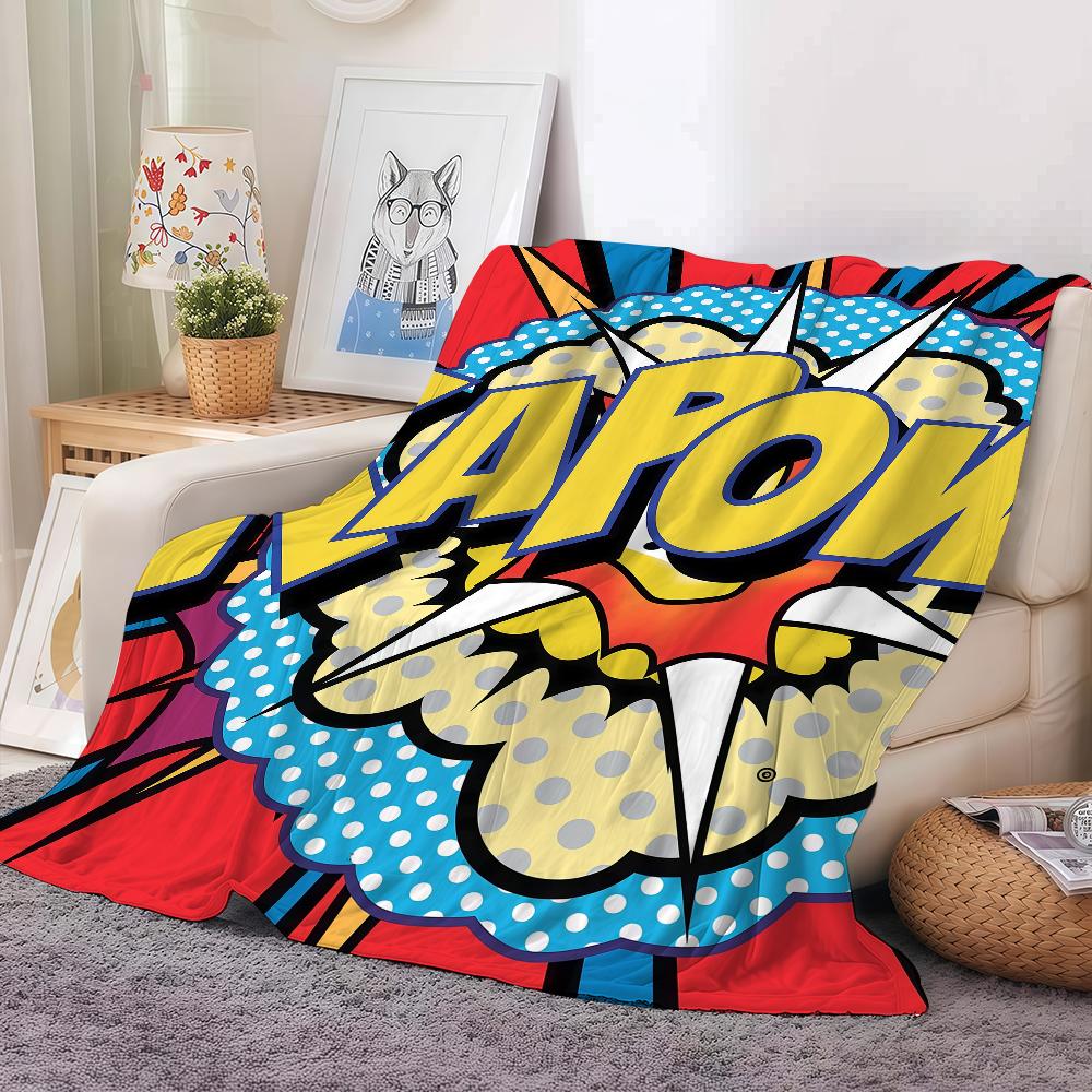 American POP G-gary G-grayson ART Blanket Warm And Soft Suitable For Bedroom Living Room Sofa Bed Office Travel Camping 30x40in