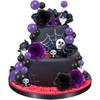 Halloween 44buc Accesorii pentru Decorat Torturi și Prăjituri cu Bilă Mov Fantomă Trandafir Vrăjitoare, Decoratiuni Petrecere de Zi Toppers pentru Cupcake