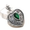 Natural Chrome Diopside Gemstone 925 Sterling Silver Jewelry Pendant 1.46" ETC-13935
