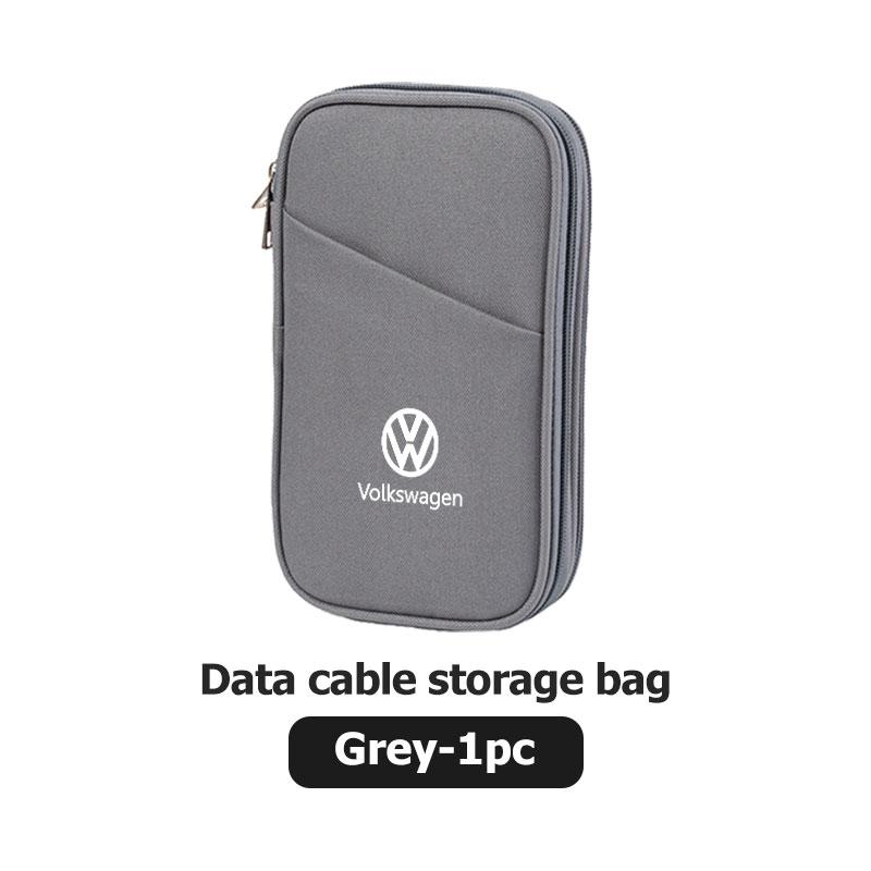VFHJQ1 Electronic Organizer Shockproof USB Cable Charger U Disk Case For Volkswagen VW Scirocco Jetta Beetle Golf 4 5 6 Passat Polo B5