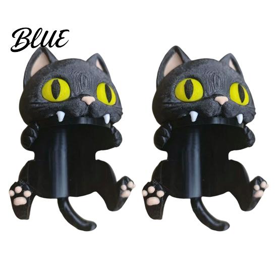 Niche Desk Storage 3D Printed Bat Can Holder Funny Cartoon Vampire Cat Stand Unique Gift for Standard Soda Cans Halloween Desktop Decor Novelty