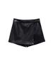 2025 Autumn/Winter Retro Women's High-Waisted PU Leather Skirt-Pants