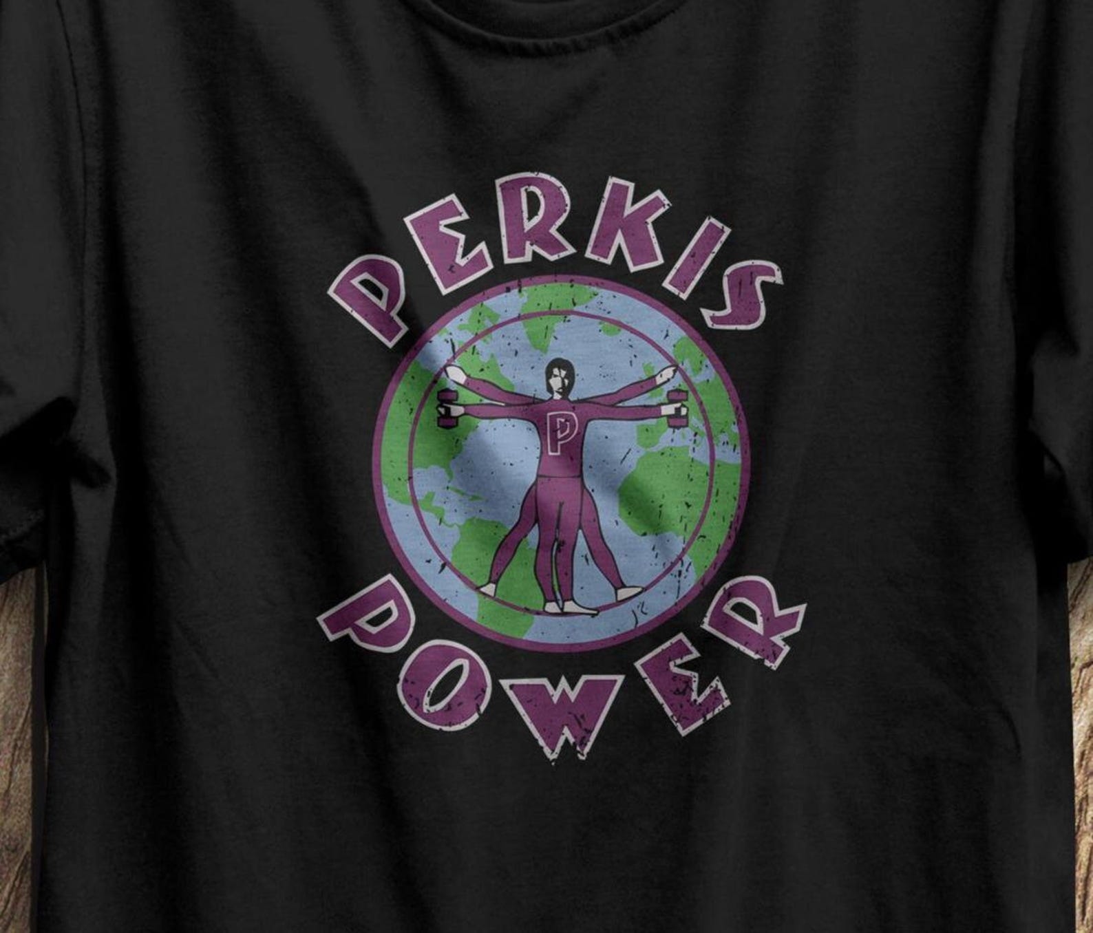 Perkis Power Heavyweights Movie T-Shirt Tony Perkis Inspired 90s Comedy Tee Camp Fitness Fan Apparel for Nostalgic Movie Lovers M
