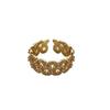 Elegant Retro Lace Hollow Open Ring for Women - Court Style with Unique Design