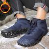 Herren Damen Outdoor Wasserdichte Winterstiefel Schnee Barfuß Freizeitschuhe Warm Arbeitsschuhe Stiefeletten zum Klettern Wandern Rutschfest