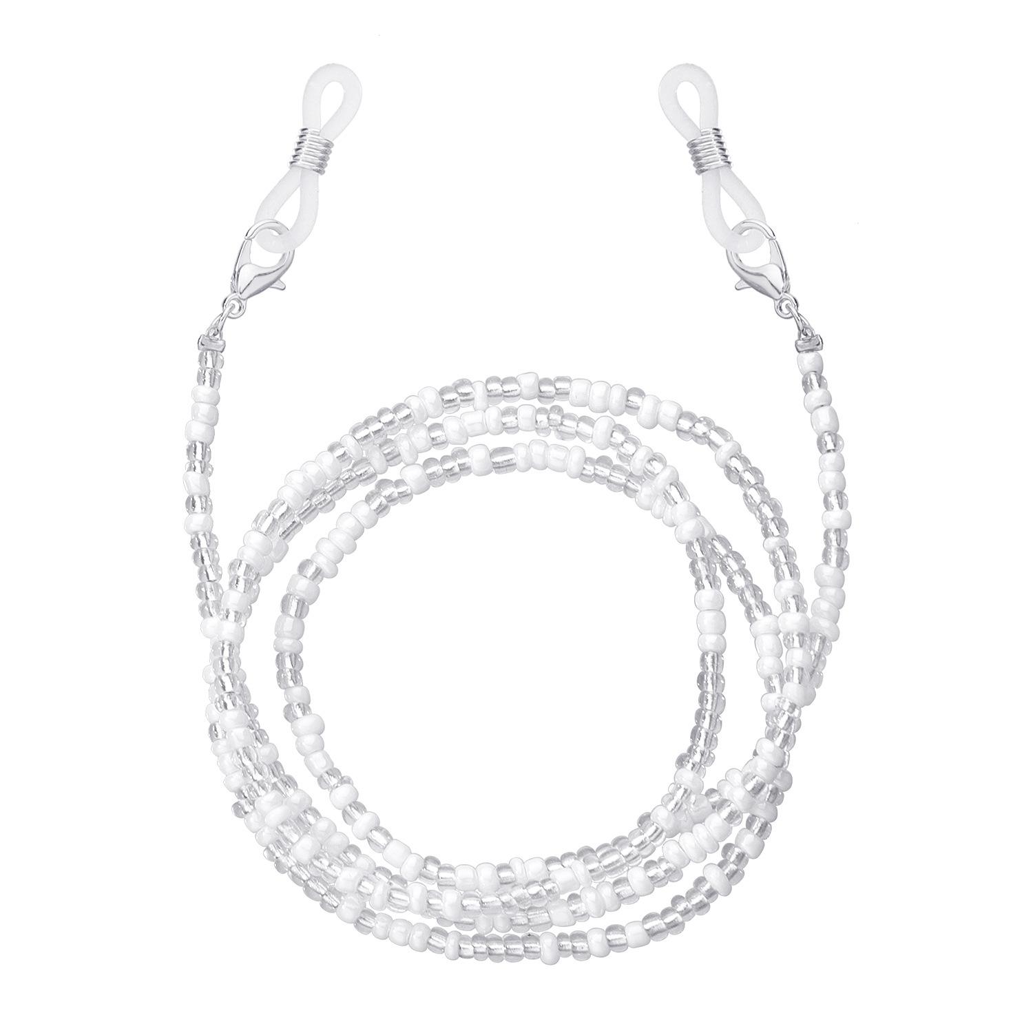 Hot-selling color mixed and matched rice bead glasses chain, temperament popular dual-purpose mask chain