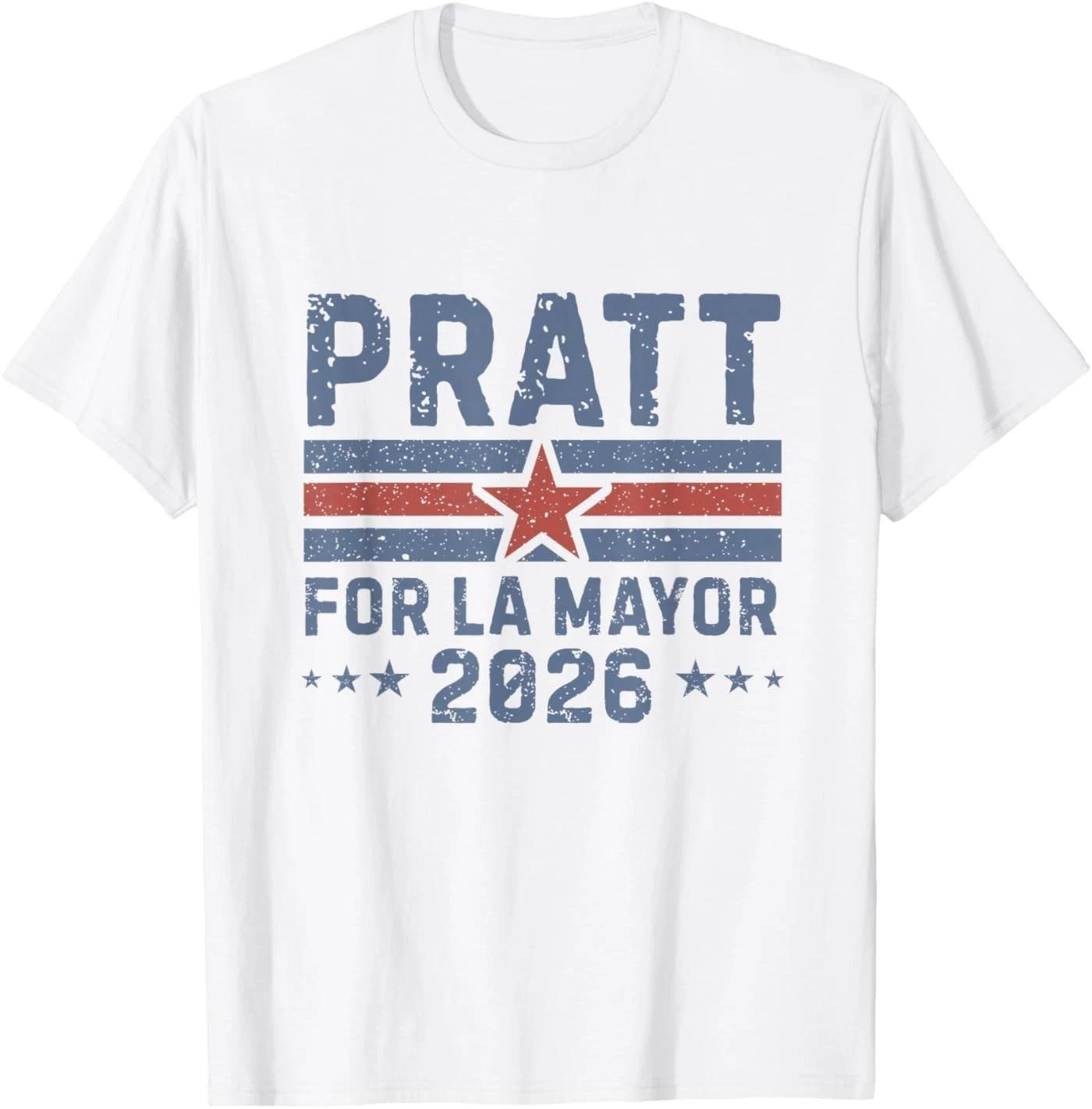 Pratt for Mayor of Los Angeles 2026 - Vintage T-Shirt 3XL