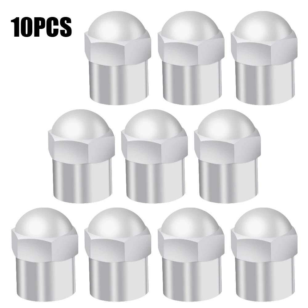 

Круглая головка Универсальная крышка клапана 12 * 9 мм Полукруглая головка со встроенным круглым силиконовым резиновым кольцом Крышки клапана серебряный