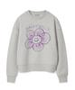Wacky Willy Women'S Big Lily Graphic Sweatshirt Light Grey